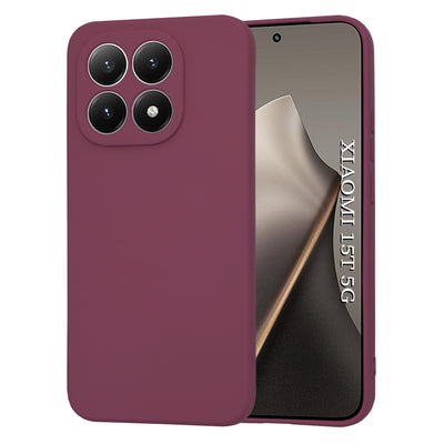 Husa pentru Xiaomi 15T, Techsuit SoftFlex, bordo