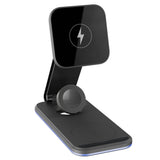 Incarcator wireless Proove Energy Fold (WSEF15010001), MagSafe, 3in1, pentru iPhone, AirPods, Apple Watch, 15W, negru