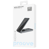 Incarcator wireless Proove Metal Edge (WSME15010003), MagSafe, pentru iPhone, AirPods, iWatch, Pliabil, 15W, gri