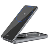 Incarcator wireless Proove Metal Edge (WSME15010003), MagSafe, pentru iPhone, AirPods, iWatch, Pliabil, 15W, gri