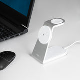 Incarcator wireless Proove Omni Power (WSOP15020003), MagSafe, 3in1, pentru iPhone, AirPods, Apple Watch, 15W, gri