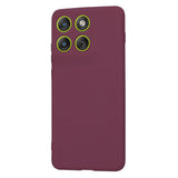 Husa pentru Motorola Edge 70, Techsuit SoftFlex, bordo