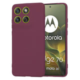 Husa pentru Motorola Edge 70, Techsuit SoftFlex, bordo