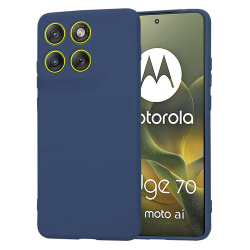 Husa pentru Motorola Edge 70, Techsuit SoftFlex, bleumarin