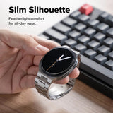 Curea pentru Samsung Galaxy Watch8 40mm, Ringke Metal One Air, argintiu