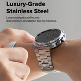 Curea pentru Samsung Galaxy Watch8 40mm, Ringke Metal One Air, argintiu