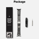 Curea pentru Samsung Galaxy Watch8 40mm, Ringke Metal One Air, argintiu