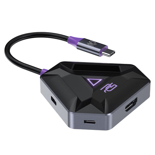 Hub USB Proove Docking station Gaming Spectre 5in1 (HBPG10221205), Type-C to 2x USB 3.0, Type-C, HDMI, PD100W, gri