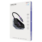Hub USB Proove Docking station Gaming Spectre 5in1 (HBPG10221205), Type-C to 2x USB 3.0, Type-C, HDMI, PD100W, gri