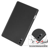 Husa tableta pentru Samsung Galaxy Tab S11 Ultra, Techsuit Flex Trifold (cu Pencil Holder), negru