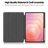 Husa tableta pentru Samsung Galaxy Tab S11 Ultra, Techsuit Flex Trifold (cu Pencil Holder), negru
