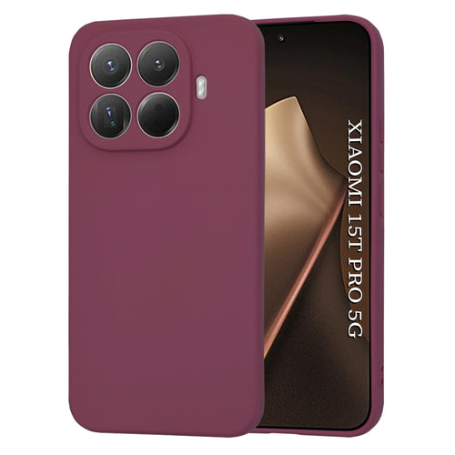 Husa pentru Xiaomi 15T Pro, Techsuit SoftFlex, bordo