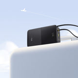 Baterie Externa Baseus Enerfill Bipow2 Pro (E0027701), Integrat USB-C Cable, 20000mAh, 22.5W, Afisaj Digital, Negru