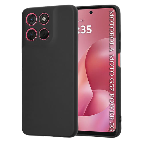 Husa pentru Motorola Moto G57 Power, Techsuit SoftFlex, negru