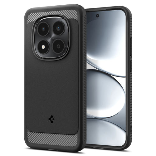 Husa pentru Xiaomi Redmi Note 15 Pro 5G, Spigen Rugged Armor (ACS10460), negru mat