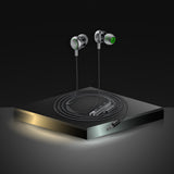 Casti cu Fir Acefast (L4), 3.5mm Jack, In-Ear, Control Integrat, Flexibil, 1.2m, Negru