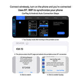 Yesido Wireless Car Stereo (KM19), Dual HD Camera, Plug&Play, CarPlay, Android Auto, AirPlay, Negru