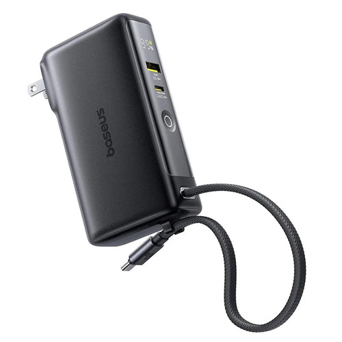 Baterie Externa Baseus Nomos NT11 Omni (P10078807123-00), With USB-C Cable, 10000mAh, 67W, Afisaj Digital, Negru