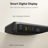 Baterie Externa Baseus Nomos NT11 Omni (P10078807123-00), With USB-C Cable, 10000mAh, 67W, Afisaj Digital, Negru