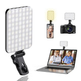 Selfie stick Yesido Selfie Light (DH12), USB-C, 3000mAh, 6W, 120 LED, cu Clip-on Design, alb