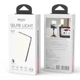 Selfie stick Yesido Selfie Light (DH12), USB-C, 3000mAh, 6W, 120 LED, cu Clip-on Design, alb