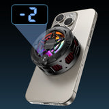 Cooler telefon Yesido Phone Cooler (C226), Semiconductor, Magnetic, Universal, Fast Cooling, cu RGB, Afisaj digital, gri