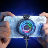 Cooler telefon Yesido Phone Cooler (C226), Semiconductor, Magnetic, Universal, Fast Cooling, cu RGB, Afisaj digital, gri