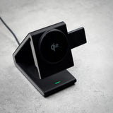 Incarcator wireless Lito 4in1 Magnetic (LT-W02), pentru iPhone, Apple Watch, AirPods, Phone Stand, 15W, QI2, N52 Magnets, negru