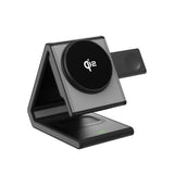 Incarcator wireless Lito 4in1 Magnetic (LT-W02), pentru iPhone, Apple Watch, AirPods, Phone Stand, 15W, QI2, N52 Magnets, negru