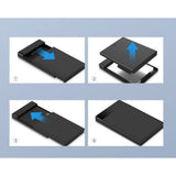 UGREEN Hard Drive Enclosure US221 (30848), USB to Micro-B Cable Included, HDD/SSD Rack, SATA, 5Gbps, Negru