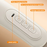 Aparat de Masaj Yesido Neck Massager (MG11), Reglabil, 3 Versatile Massage Modes, Soothing Heat Therapy, 2400mAh, Bej
