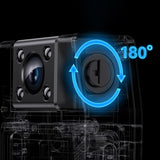 Camera de supraveghere Yesido Digital Smart Camera (KM25), 1.3inch Screen, 1920x1080p, 200MP, Night Vision, negru