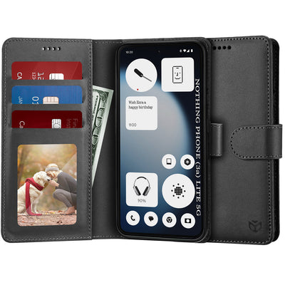 Husa pentru Nothing Phone (3a) Lite, Techsuit Diary Book, negru