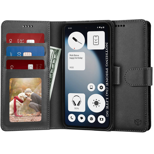 Husa pentru Nothing Phone (3a) Lite, Techsuit Diary Book, negru
