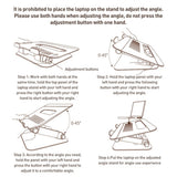 Yesido Laptop Holder (LP06), Strong Stand, Aluminum Alloy, 360 Rotation, pentru Devices 10, 17.3 inch, Argintiu