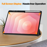 Husa tableta pentru Samsung Galaxy Tab S11 Ultra, Techsuit Flex Trifold (cu Pencil Holder), bleumarin