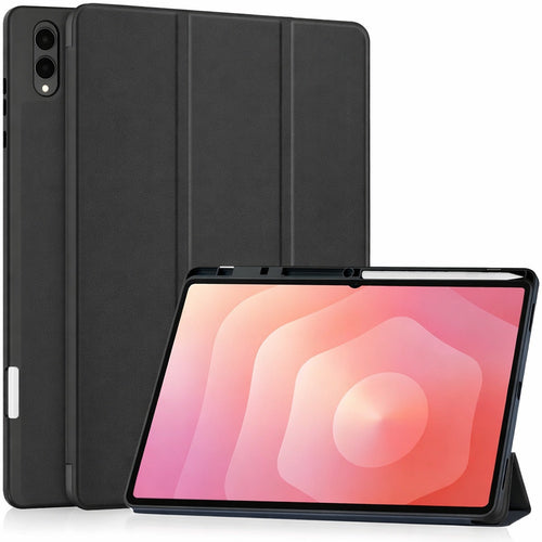 Husa tableta pentru Samsung Galaxy Tab S11 Ultra, Techsuit Flex Trifold (cu Pencil Holder), negru