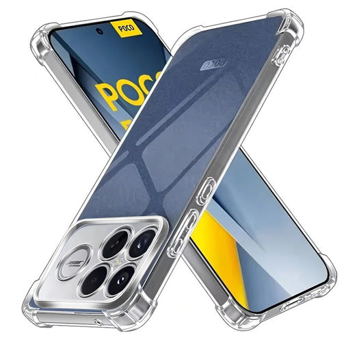 Husa pentru Xiaomi POCO F8 Ultra, Techsuit Shockproof Clear Silicone, transparenta