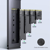 UGREEN Hard Drive Enclosure CM578 (15512), M.2 NVMe SSD, 10Gbps, 2TB, cu 2x Type-C Cable, Dark Albastru