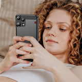 Husa pentru Nothing Phone (3a) Lite, Techsuit Carbon Silicone, albastru