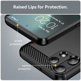 Husa pentru Nothing Phone (3a) Lite, Techsuit Carbon Silicone, albastru