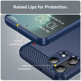 Husa pentru Nothing Phone (3a) Lite, Techsuit Carbon Silicone, albastru