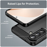 Husa pentru Samsung Galaxy A57 5G, Techsuit Carbon Silicone, albastru