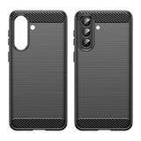 Husa pentru Samsung Galaxy A57 5G, Techsuit Carbon Silicone, albastru