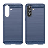 Husa pentru Samsung Galaxy A57 5G, Techsuit Carbon Silicone, albastru