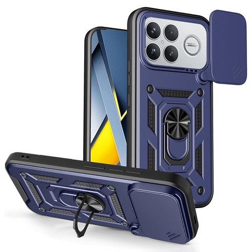 Husa pentru Xiaomi POCO F8 Ultra, Techsuit CamShield Series, albastru
