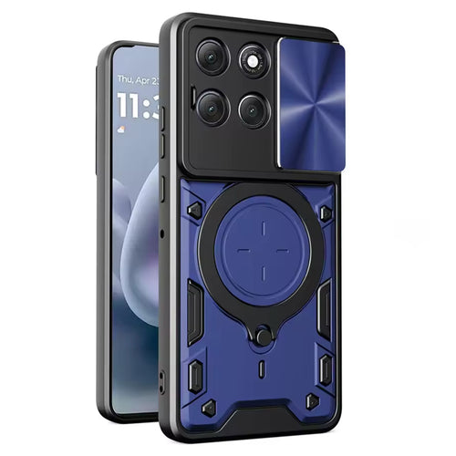 Husa pentru Motorola Moto G86, Techsuit CamGuard Pro, albastru