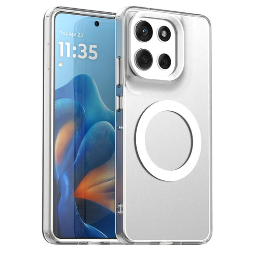 Husa pentru Motorola Moto G86, Techsuit CandyCase MagSafe, alb