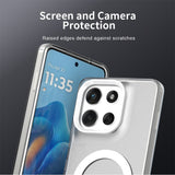 Husa pentru Motorola Moto G86, Techsuit CandyCase MagSafe, alb