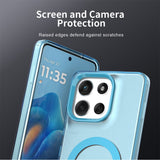 Husa pentru Motorola Moto G86, Techsuit CandyCase MagSafe, alb